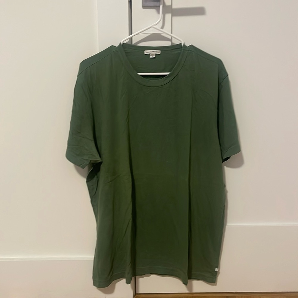 James Perse Dark Green Size 4 Short Sleeve T-Shirt